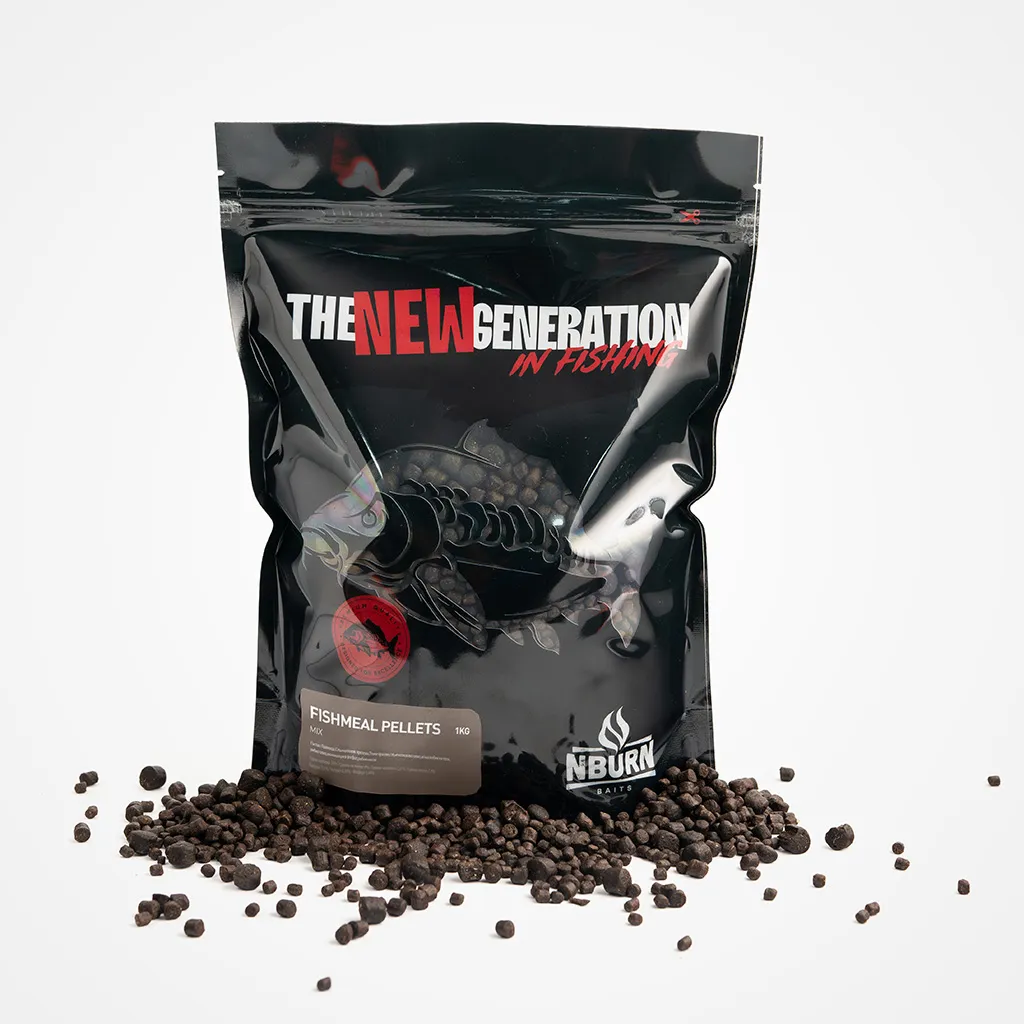 02 Рибни пелети FISH MEAL PELLETS MIX 1KG – N-Burn Baits - Image 1