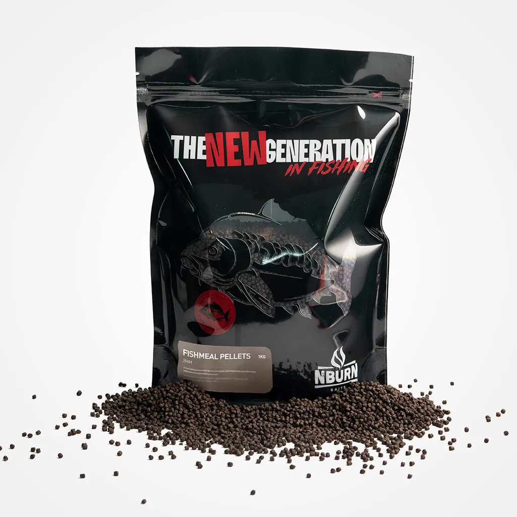 02 Рибни пелети FISH MEAL PELLETS 2MM 1KG – N-Burn Bait - Image 1