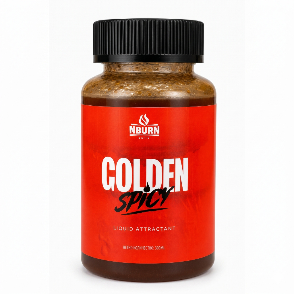 Gemini_Generated_Image_x2am90x2am90x2am Течен атрактор GOLDEN SPICY LIQUID – N-Burn Baits - Image 1